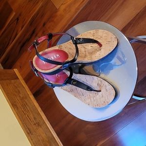 Ralph Lauren black wedge sandals never worn in perfect condition! Size 8.5 NWOT